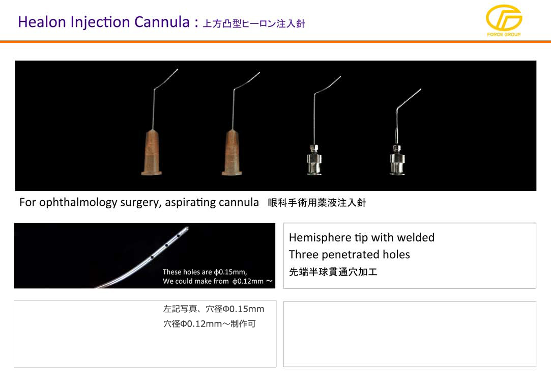 上方凸型ヒーロン注入針